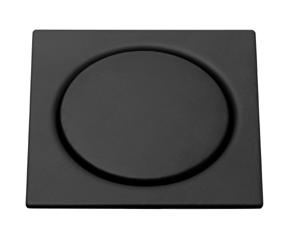 Grelha quadrada fechamento pressão 15×15 inox 304 – Preto Matte – Meber