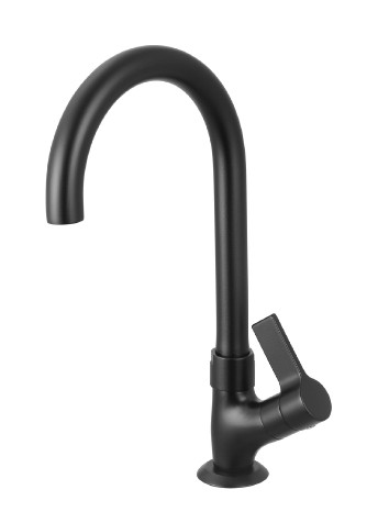 Torneira lavatório bancada 1190 36 c/ arejador interno – Preto Matte – Atria Meber