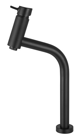 Monocomando lavatório bancada 2877 78 BA – Preto Matte – Minimal Advance Meber