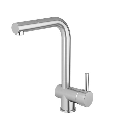 Monocomando cozinha bancada 7008 C 75 – aço escovado – Minimal Meber